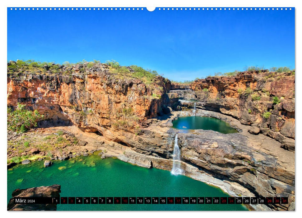 Australia - Travel The Gravel (CALVENDO Premium Wall Calendar 2024) 