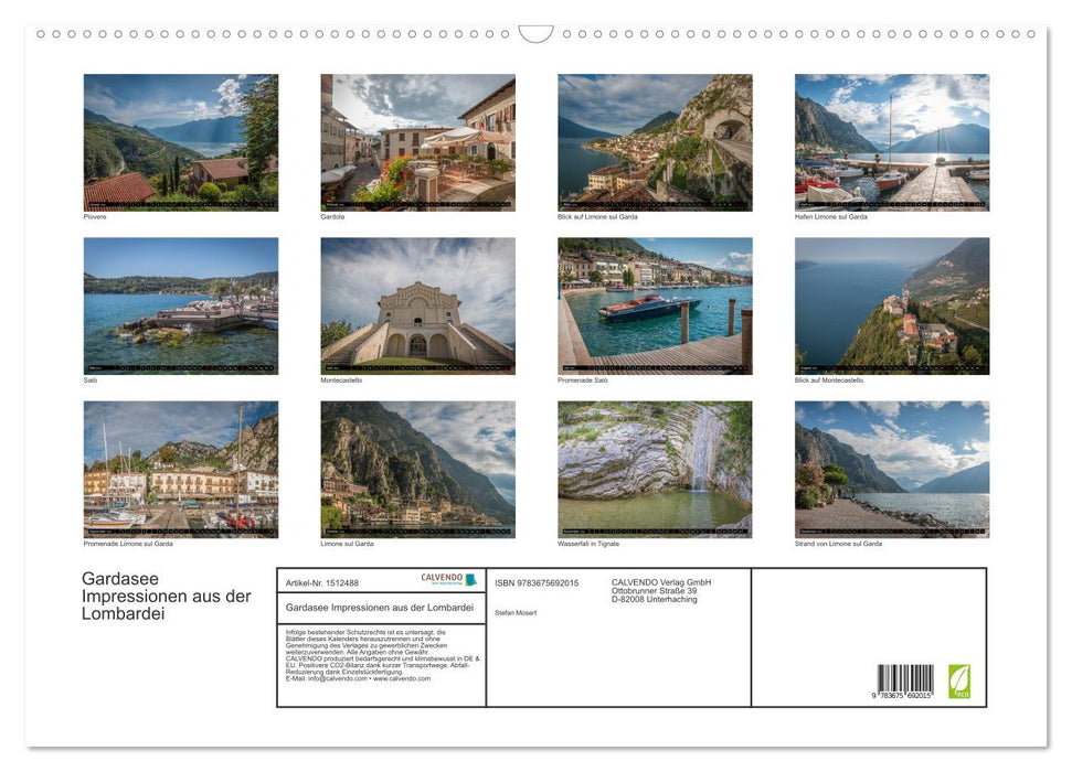 Lake Garda - Impressions from Lombardy (CALVENDO wall calendar 2024) 