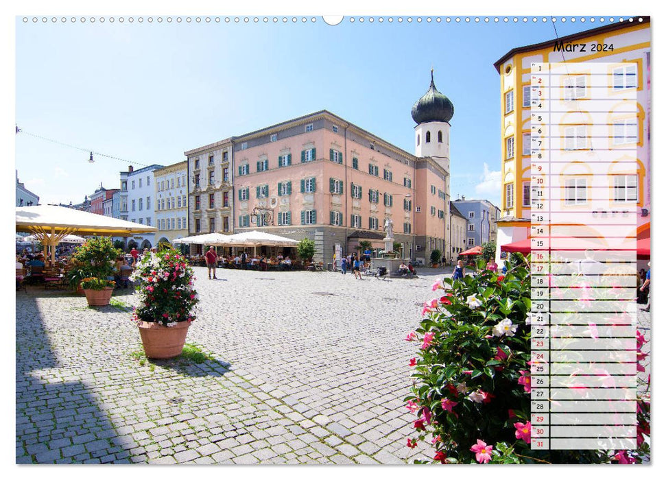 A pearl of Upper Bavaria - Rosenheim (CALVENDO Premium Wall Calendar 2024) 