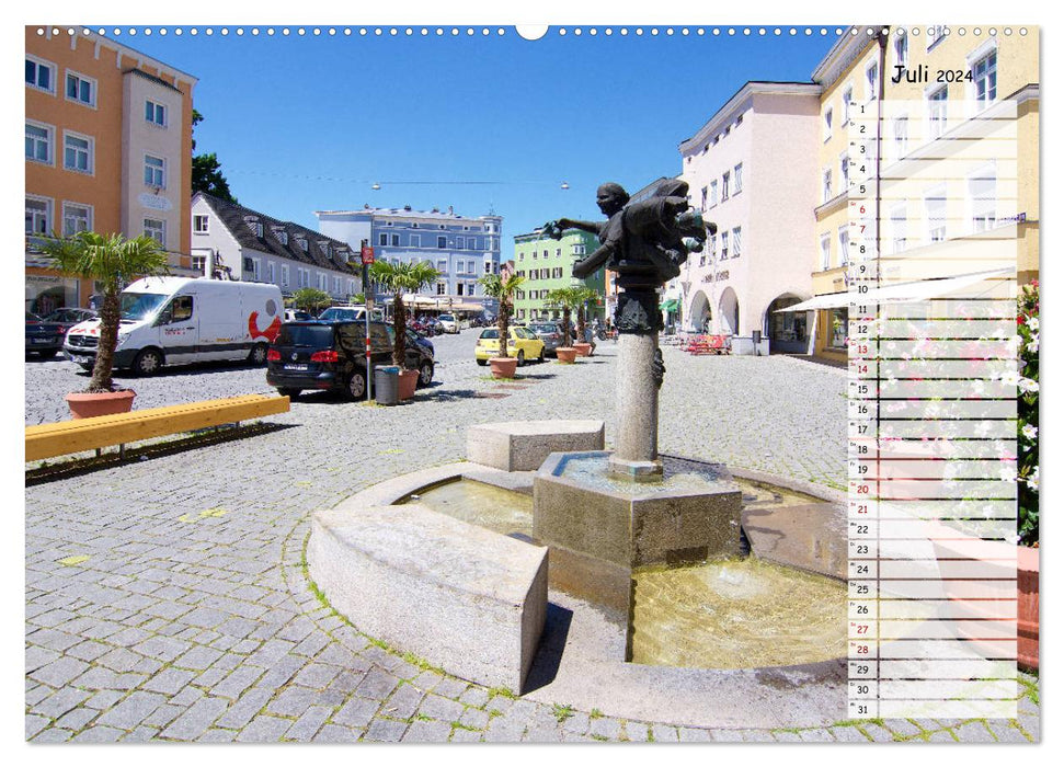 A pearl of Upper Bavaria - Rosenheim (CALVENDO Premium Wall Calendar 2024) 