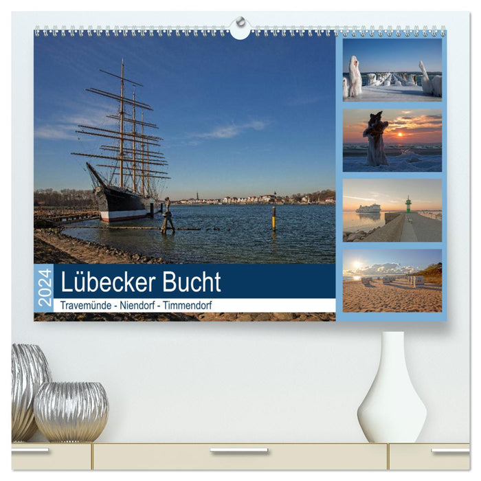 Lübecker Bucht - Travemünde - Niendorf - Timmendorf (CALVENDO Premium Wandkalender 2024)