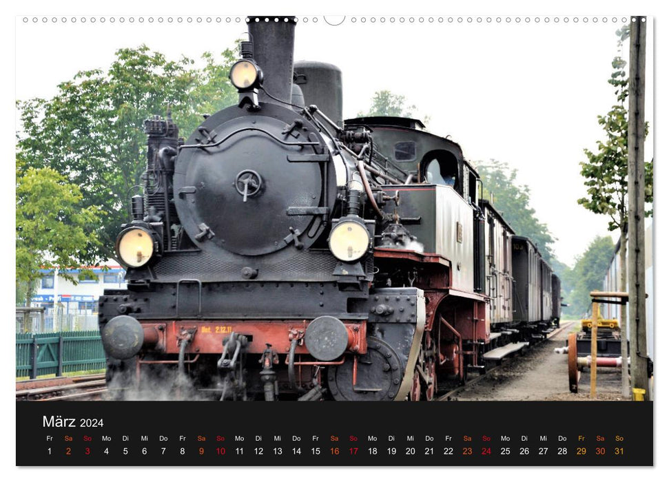 Dampflok-Nostalgie - 2024 schwergewichtige Lokomotiven (CALVENDO Premium Wandkalender 2024)