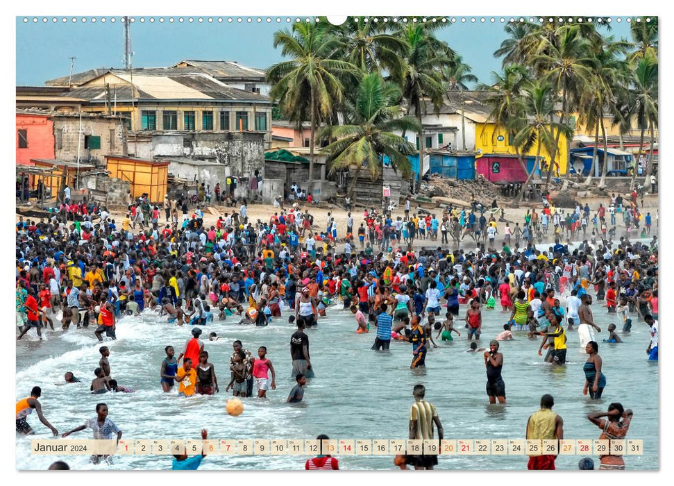 Travel through Africa - Ghana (CALVENDO Premium Wall Calendar 2024) 