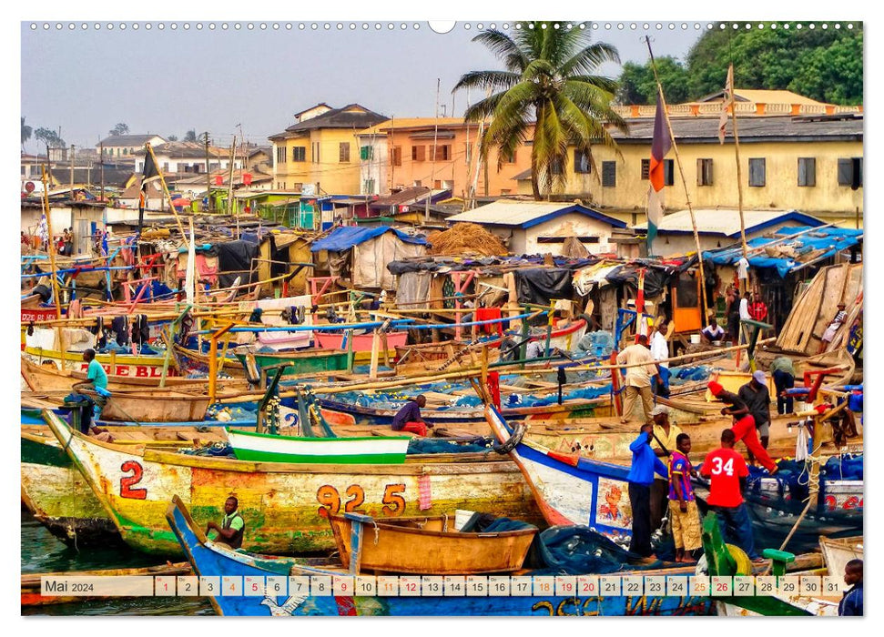 Travel through Africa - Ghana (CALVENDO Premium Wall Calendar 2024) 