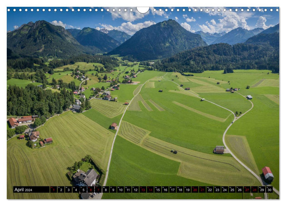 Oberallgäu - Oberstdorf and surrounding areas (CALVENDO wall calendar 2024) 