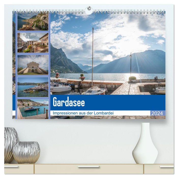 Gardasee - Impressionen aus der Lombardei (CALVENDO Premium Wandkalender 2024)