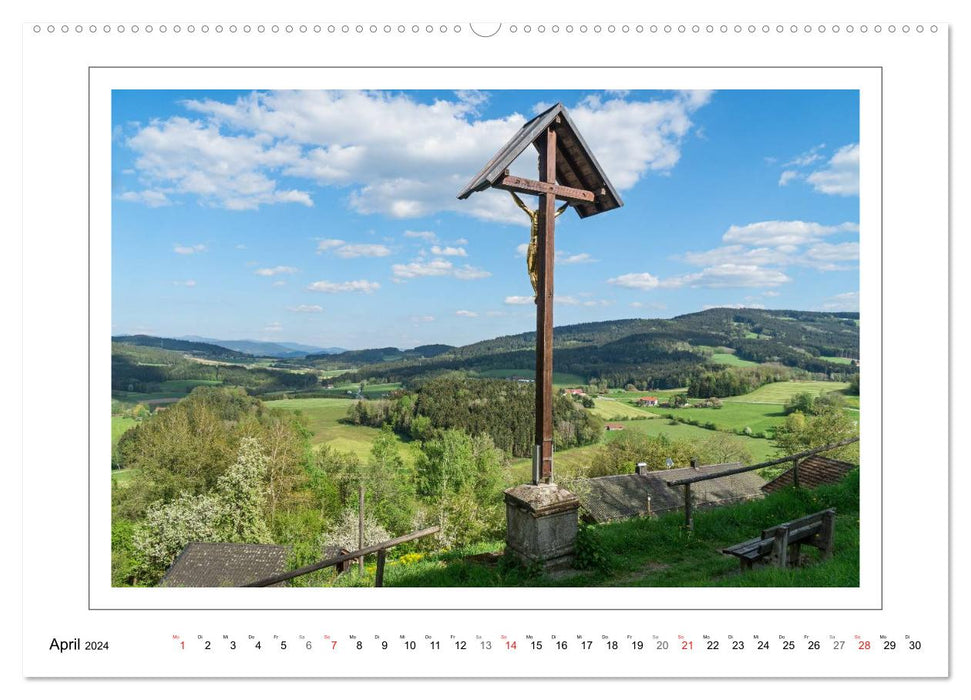 On the road in the Bavarian Forest (CALVENDO wall calendar 2024) 