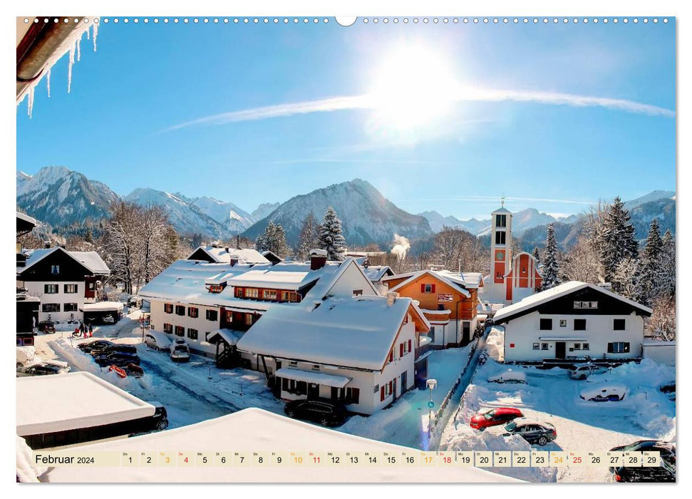 Deutsche Alpen, eine Reise von Lindau am Bodensee bis Berchtesgaden (CALVENDO Wandkalender 2024)