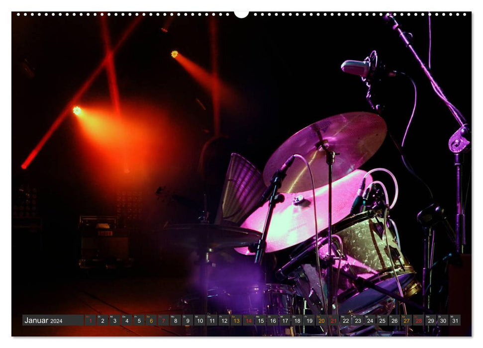 Schlagzeug - so cool (CALVENDO Wandkalender 2024)