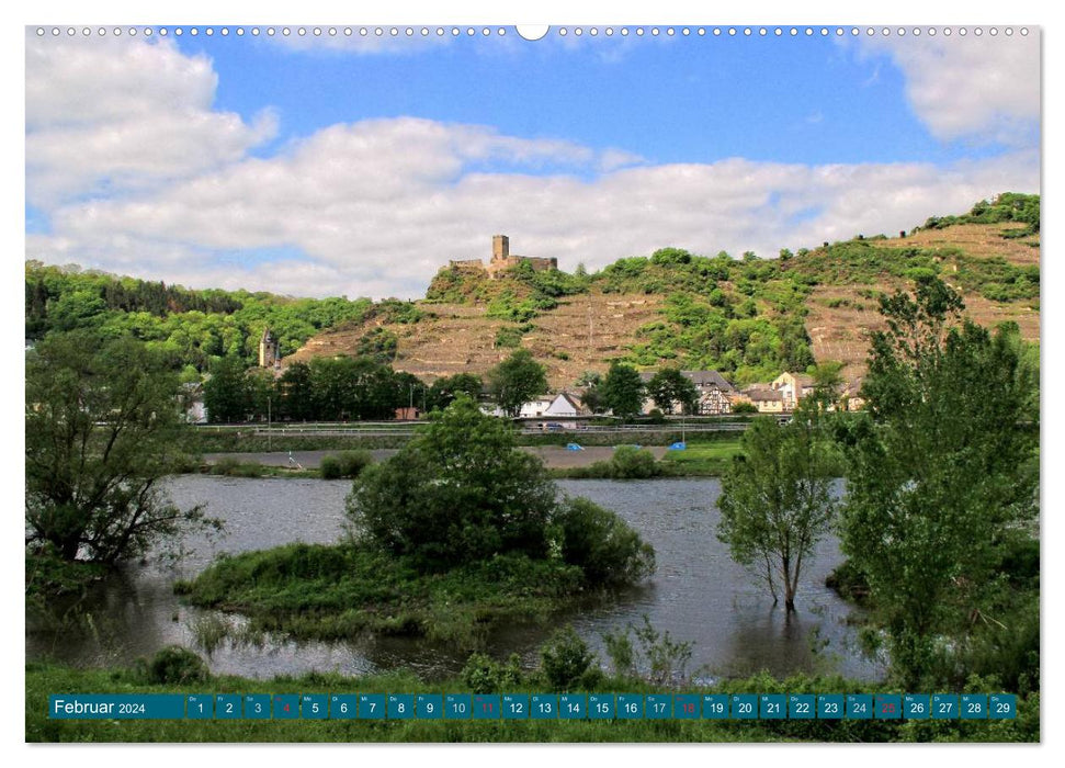 Der wunderschönen Mosel entlang – Von Koblenz bis Trier (CALVENDO Wandkalender 2024)