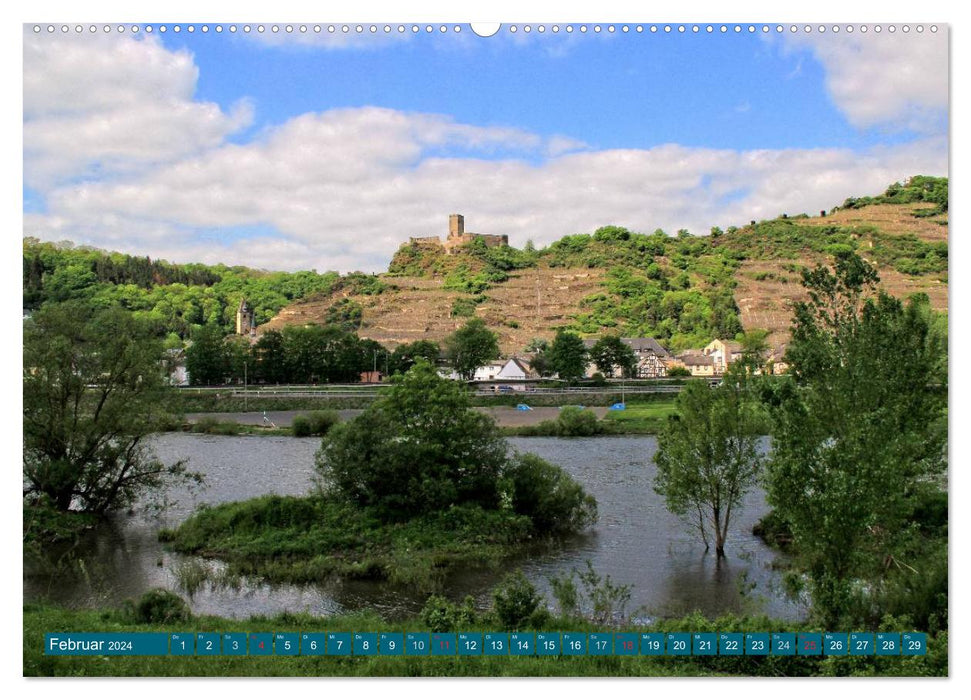 Along the beautiful Moselle – From Koblenz to Trier (CALVENDO wall calendar 2024) 