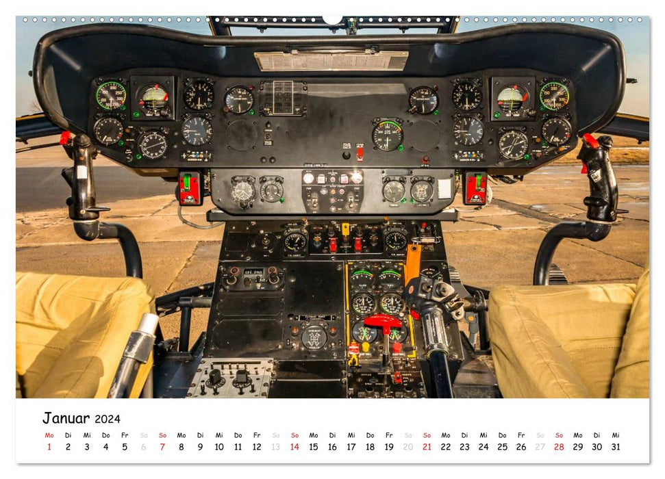 Flight deck - das beste Büro (CALVENDO Premium Wandkalender 2024)