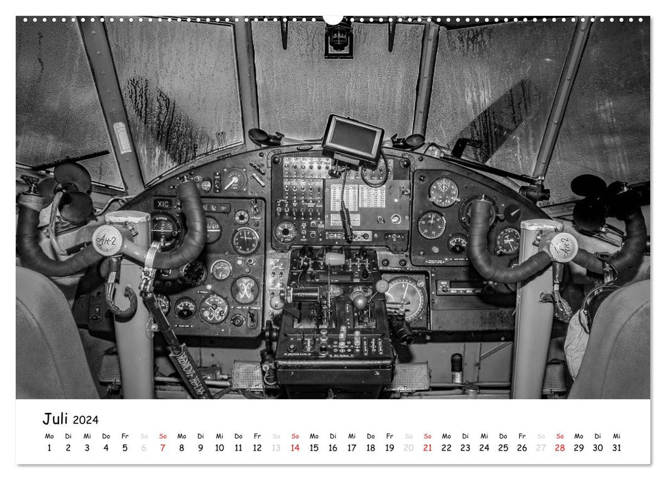 Flight deck - the best office (CALVENDO Premium Wall Calendar 2024) 