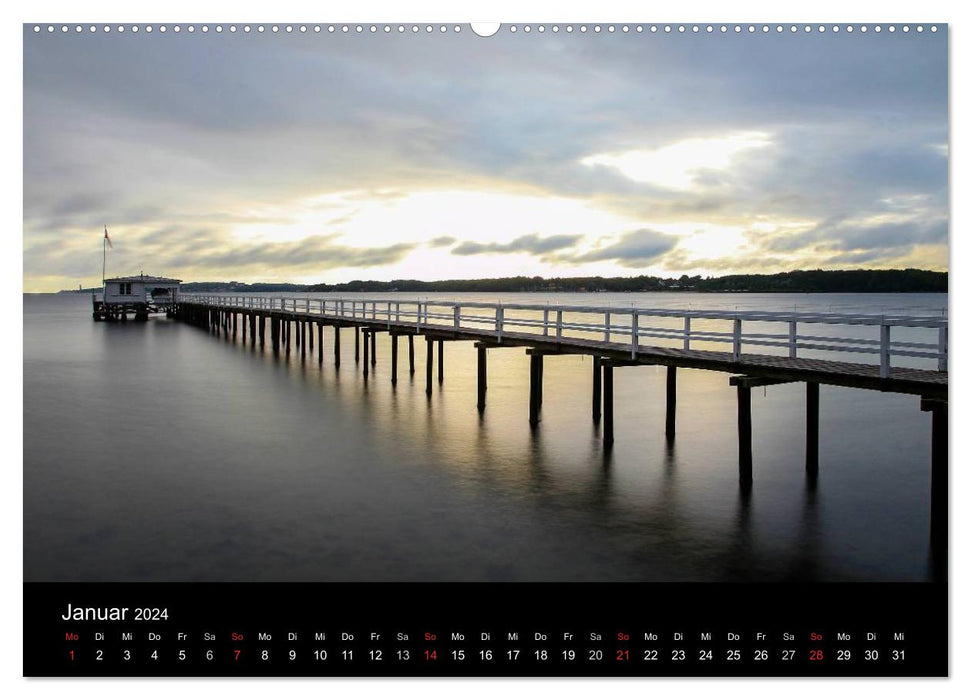 Malerische Kieler Förde (CALVENDO Premium Wandkalender 2024)