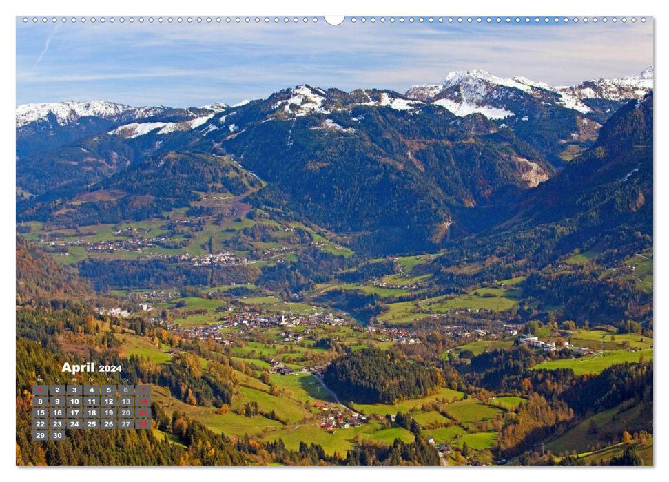 Die weiten Täler im Salzburger Land (CALVENDO Premium Wandkalender 2024)