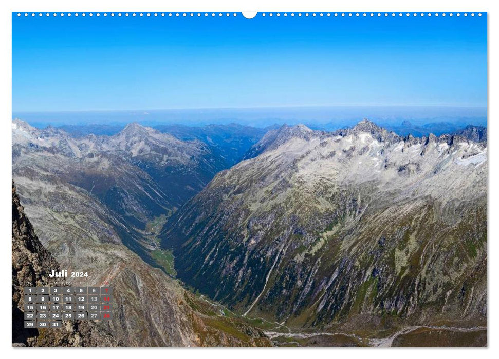 Die weiten Täler im Salzburger Land (CALVENDO Premium Wandkalender 2024)