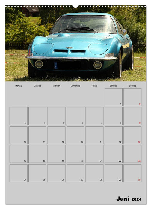 Opel GT Terminplaner (CALVENDO Premium Wandkalender 2024)