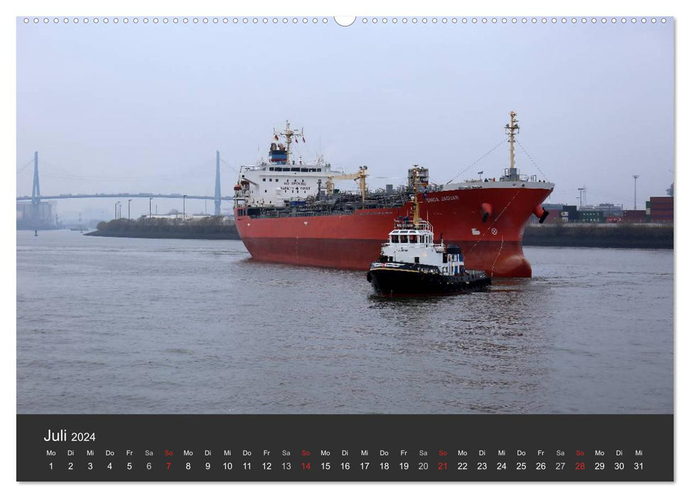 Hafen Hamburg 2024 (CALVENDO Premium Wandkalender 2024)