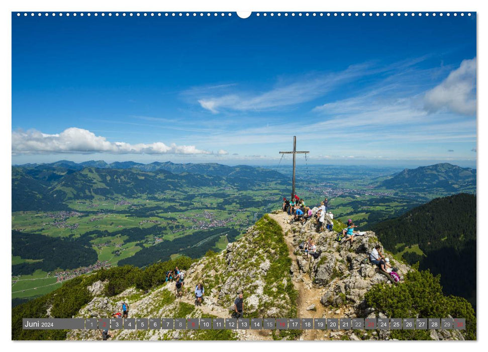 Wanderziele rund um Oberstdorf (CALVENDO Premium Wandkalender 2024)