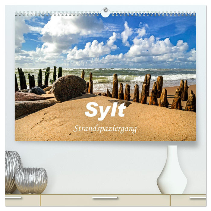 Sylt - Strandspaziergang (CALVENDO Premium Wandkalender 2024)