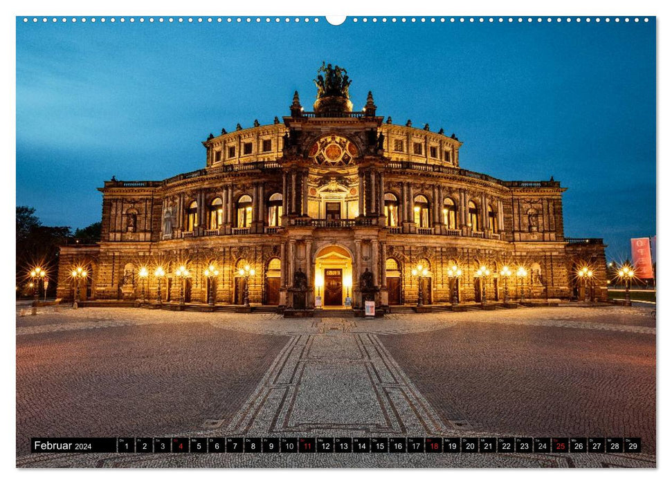 Dresden: Impressionen aus Stadt und Umgebung (CALVENDO Premium Wandkalender 2024)