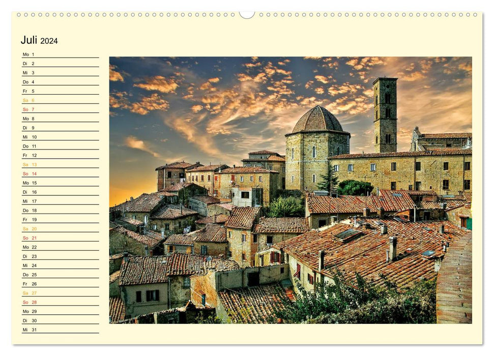 Bühne frei für die Toskana (CALVENDO Premium Wandkalender 2024)