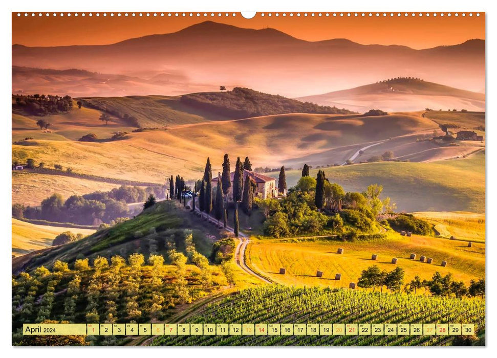 Bühne frei für die Toskana (CALVENDO Premium Wandkalender 2024)