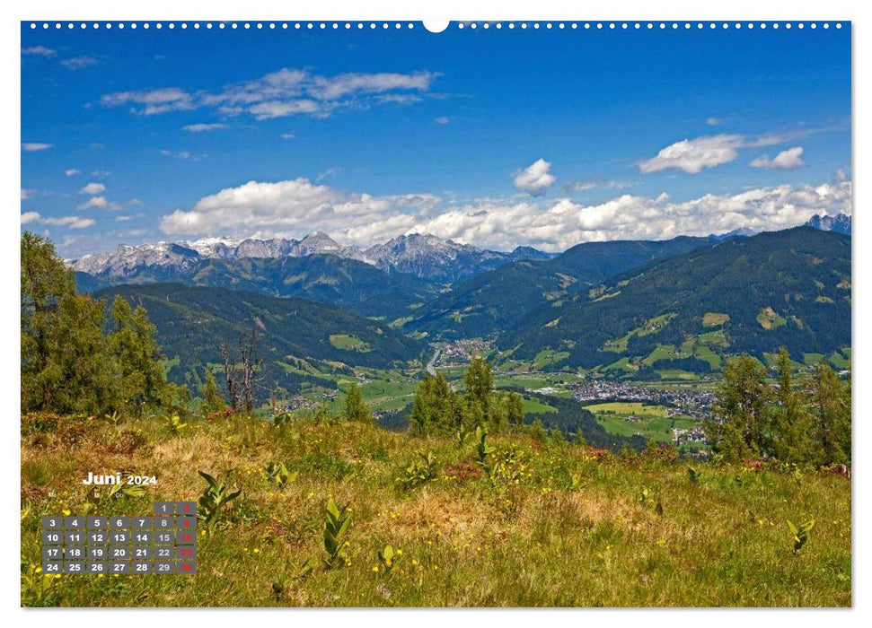 Die weiten Täler im Salzburger Land (CALVENDO Wandkalender 2024)