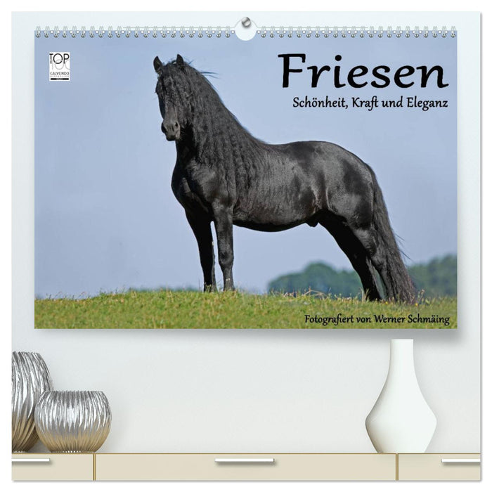 Friesen - Schönheit, Kraft und Eleganz (CALVENDO Premium Wandkalender 2024)