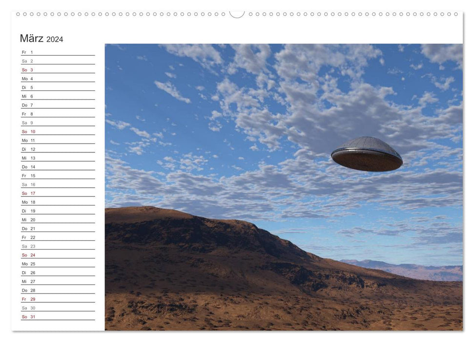 UFOs - Sichtungen außergewöhnlicher Art (CALVENDO Premium Wandkalender 2024)