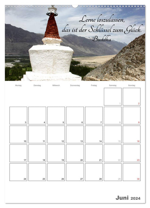 Harmonie und Freude Buddhistische Weisheiten 2024 (CALVENDO Premium Wandkalender 2024)