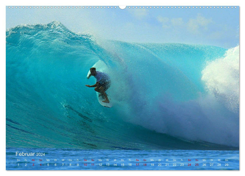 Surfing - the perfect wave (CALVENDO wall calendar 2024) 
