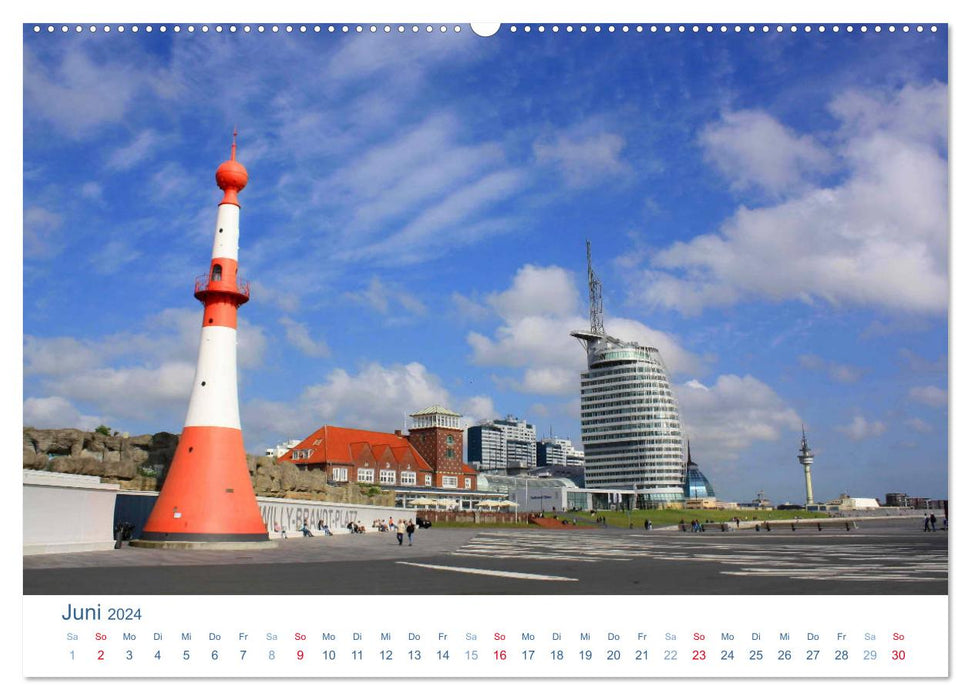 Bremerhaven 2024. Impressionen aus den Havenwelten (CALVENDO Wandkalender 2024)