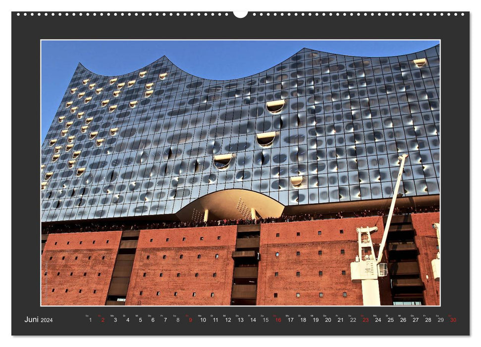 Die Elbphilharmonie Hamburg (CALVENDO Wandkalender 2024)