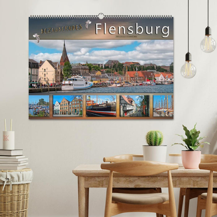 Bezauberndes Flensburg (CALVENDO Wandkalender 2024)