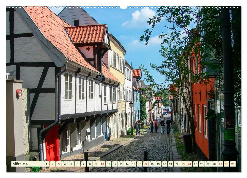 Bezauberndes Flensburg (CALVENDO Wandkalender 2024)