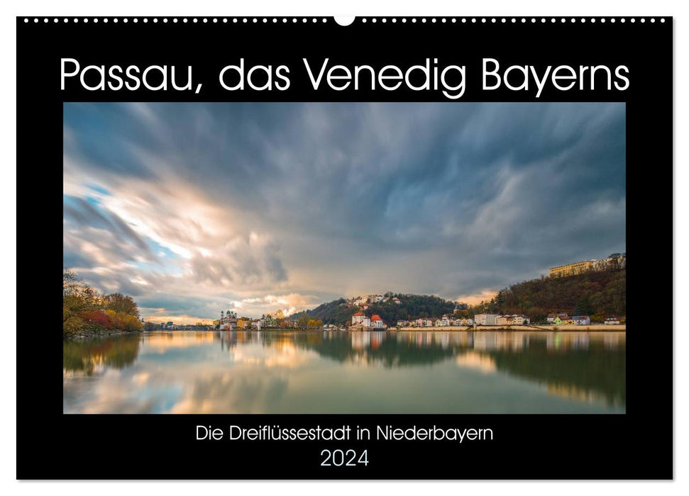 Passau, das Venedig Bayerns (CALVENDO Wandkalender 2024)