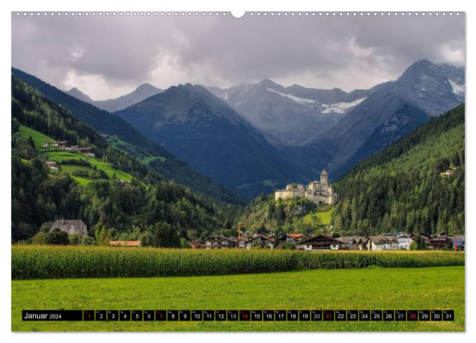 Pustertal - The green valley of South Tyrol (CALVENDO Premium Wall Calendar 2024) 