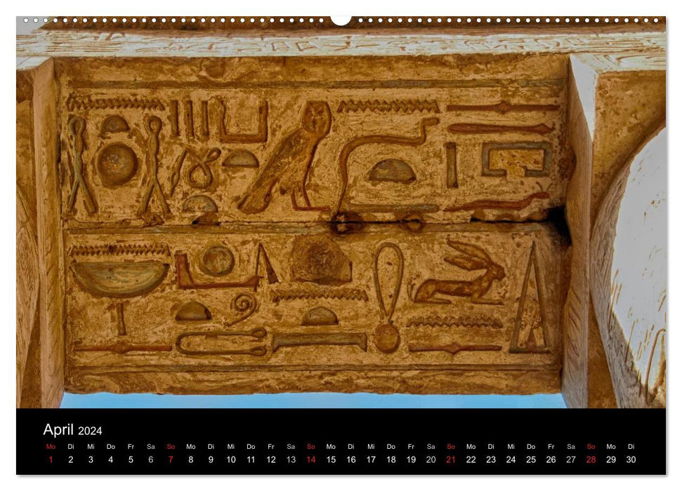 Luxor in pictures - On the trail of ancient Egypt in Thebes East and Thebes West (CALVENDO Premium Wall Calendar 2024) 