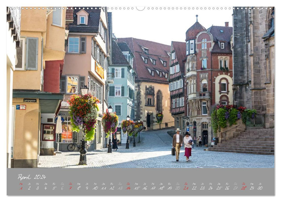 Zwölf Monate in Tübingen (CALVENDO Premium Wandkalender 2024)