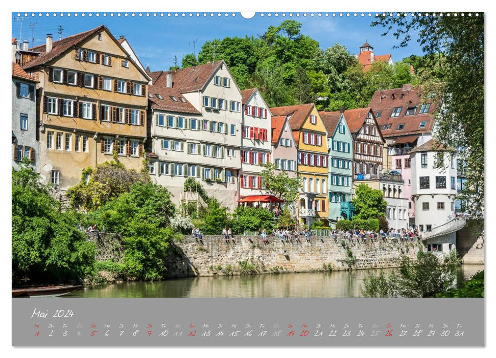 Twelve months in Tübingen (CALVENDO Premium Wall Calendar 2024) 