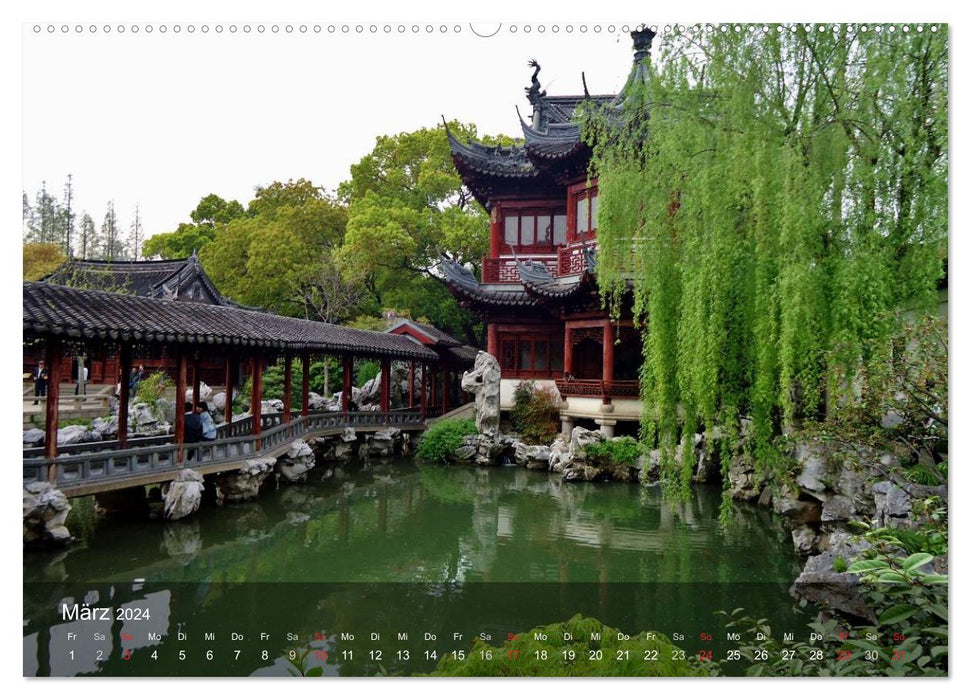 Shanghai - faszinierende Facetten (CALVENDO Premium Wandkalender 2024)