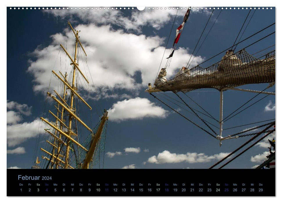 Segelschiffe - Maritime Details (CALVENDO Premium Wandkalender 2024)