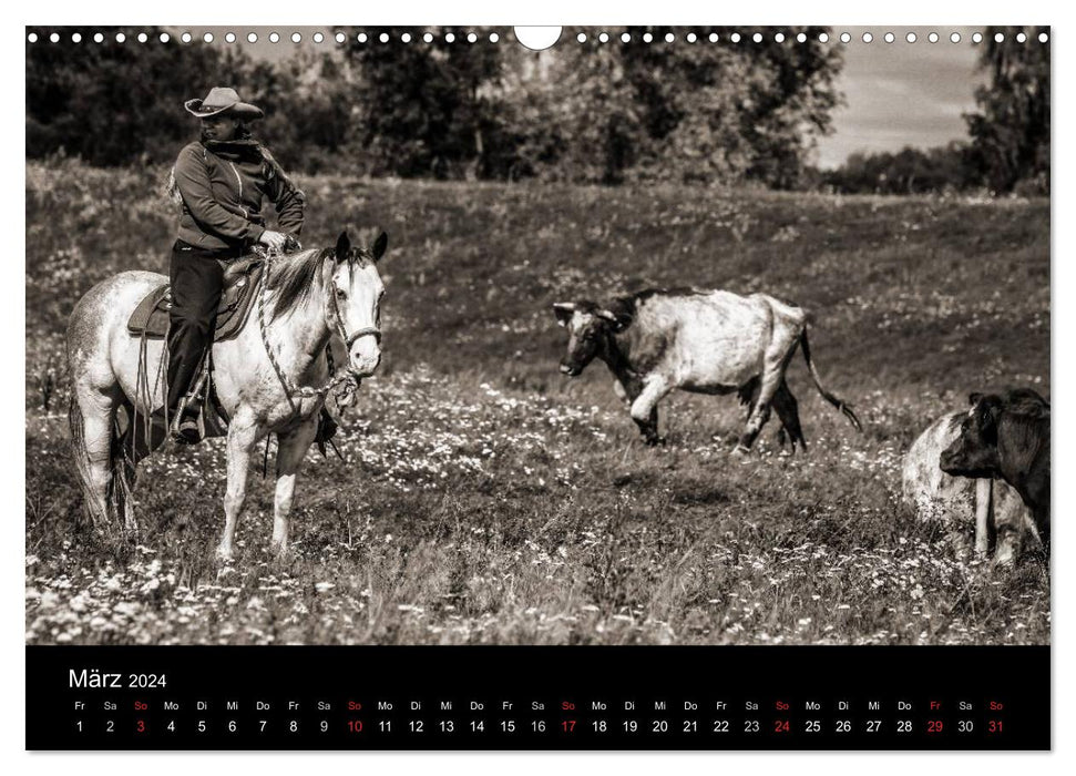 Western riding (CALVENDO wall calendar 2024) 