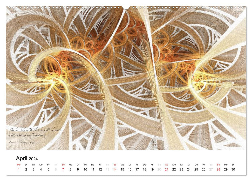 Mathematics - Graphics and Quotes 2024 (CALVENDO Premium Wall Calendar 2024) 