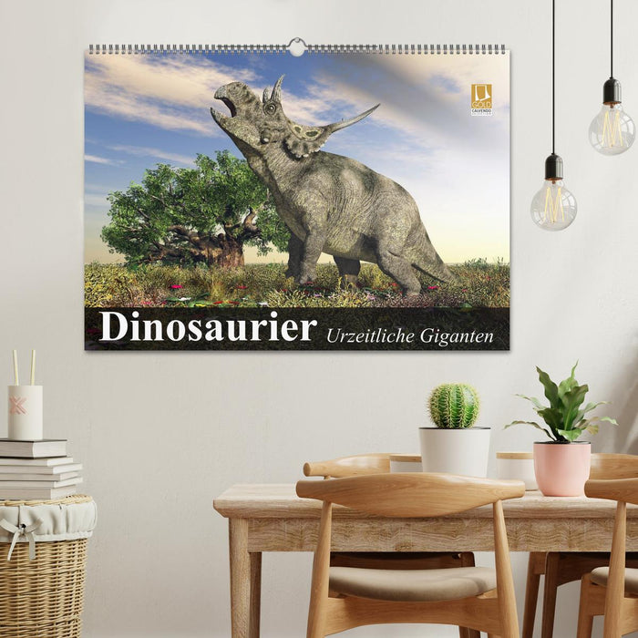 Dinosaurier. Urzeitliche Giganten (CALVENDO Wandkalender 2024)