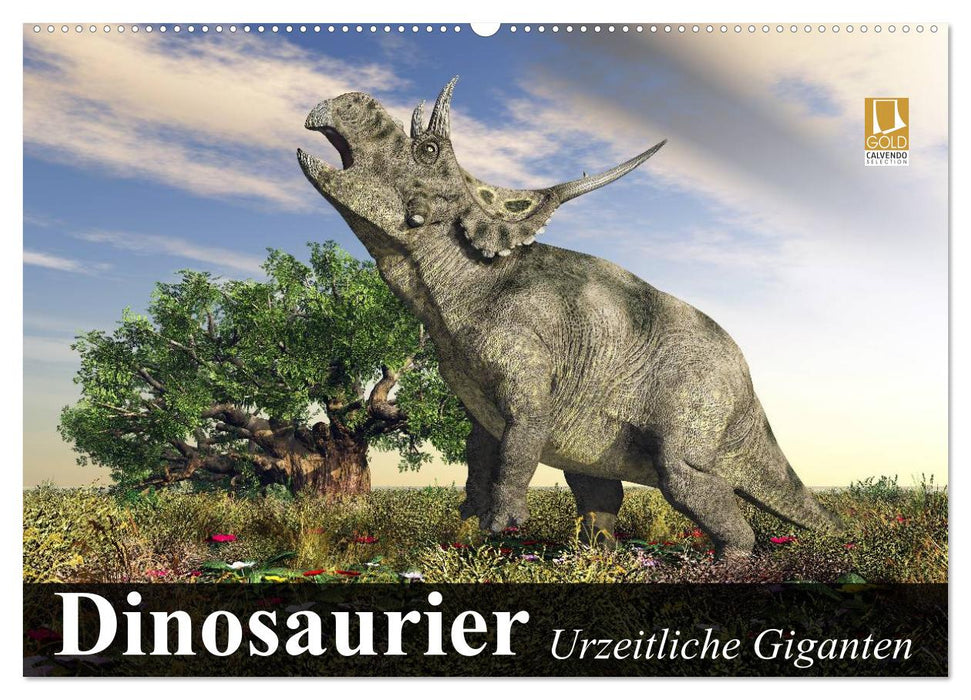 Dinosaurier. Urzeitliche Giganten (CALVENDO Wandkalender 2024)