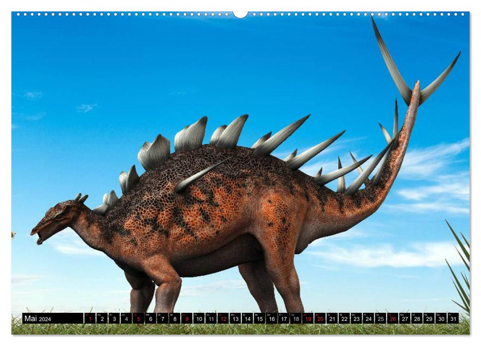 Dinosaurier. Urzeitliche Giganten (CALVENDO Wandkalender 2024)