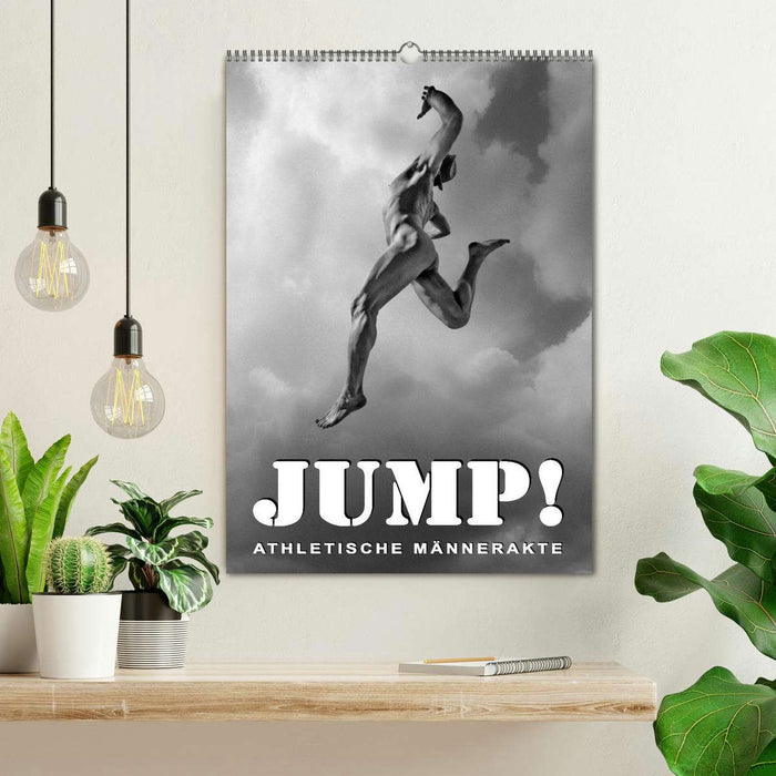 JUMP! ATHLETIC MEN NUDES (CALVENDO wall calendar 2024) 
