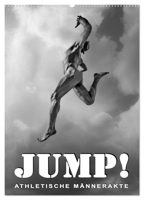 JUMP! ATHLETISCHE MÄNNERAKTE (CALVENDO Wandkalender 2024)